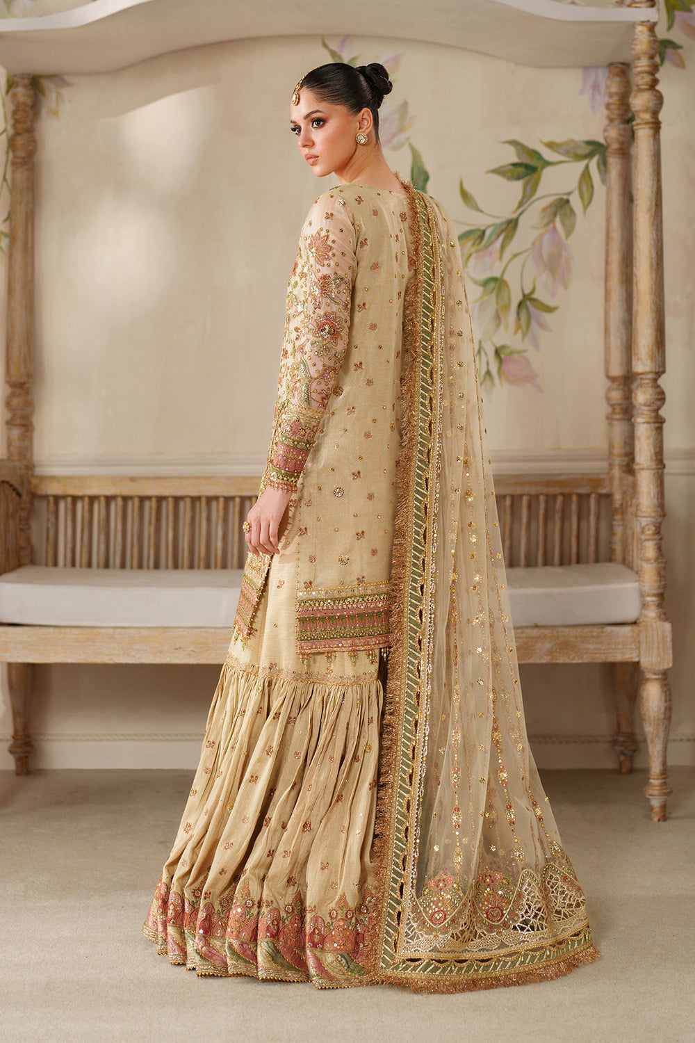 EMBROIDERED NET CH14-02 UNSTITCHED NOOR E RIVAJ